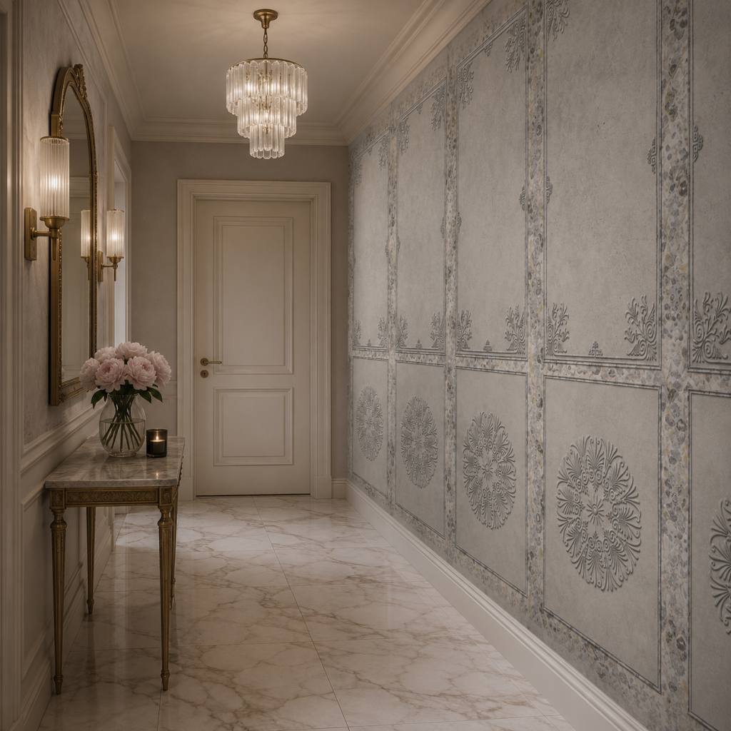 Refined Grey Opulence – Tapeta na wymiar