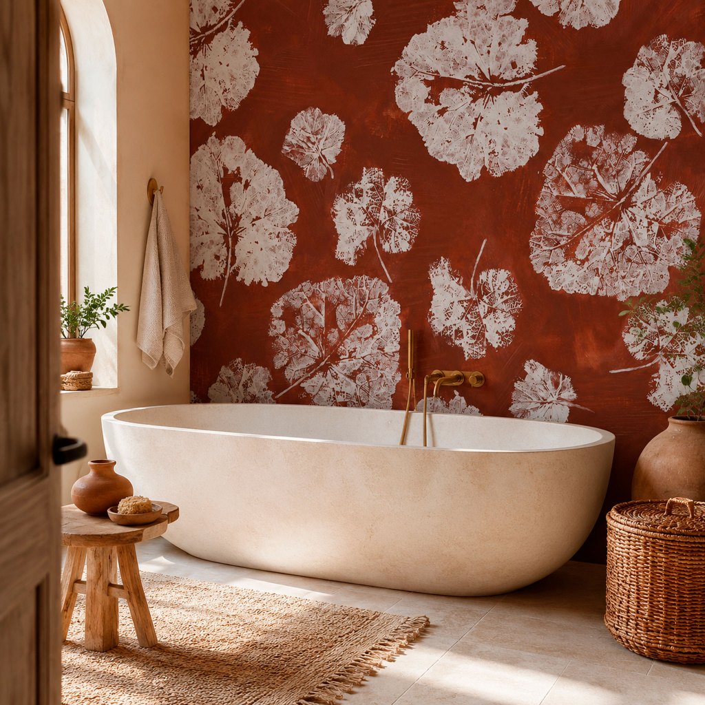 Foglia Rust – Tapeta na míru Aqua Zone