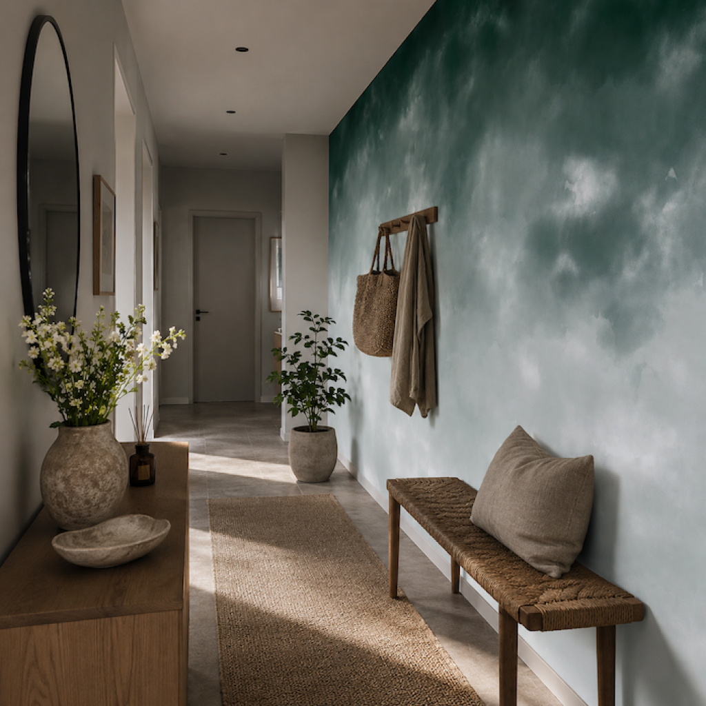 Watercolor Ombre Green – Custom Wallpaper