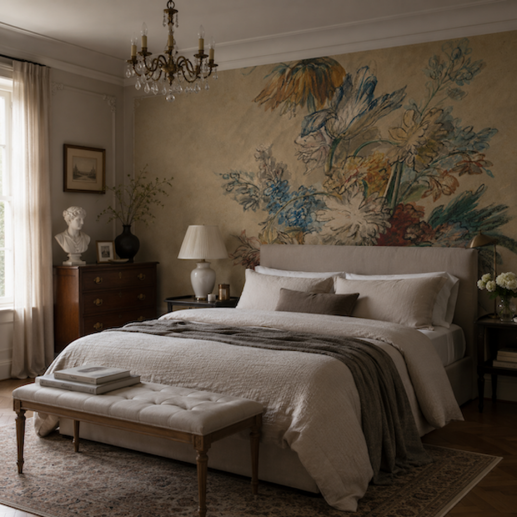 Honey Classic Flower – Tapeta na míru