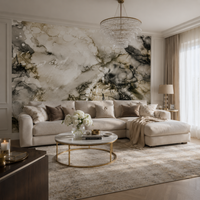Lago Beige and Grey – Tapeta na wymiar