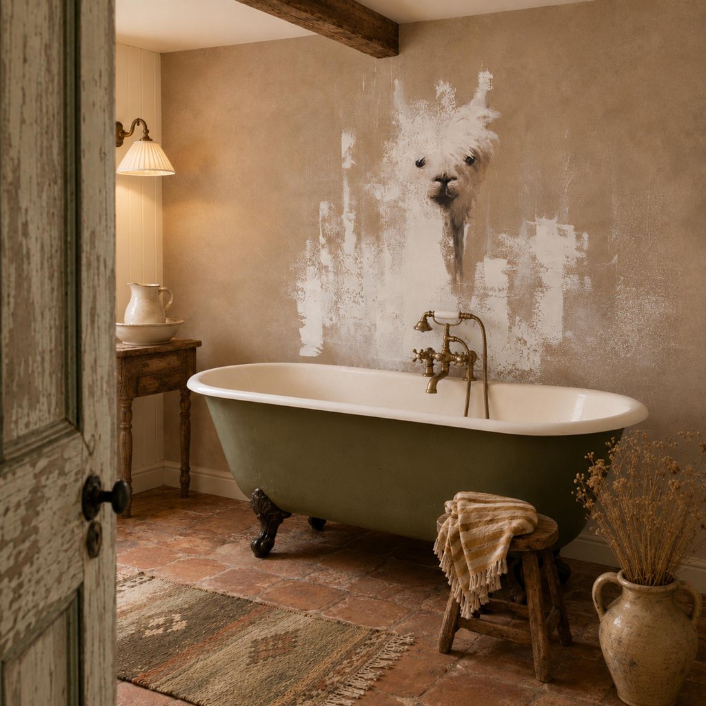 Lama – Tapeta na wymiar Aqua Zone