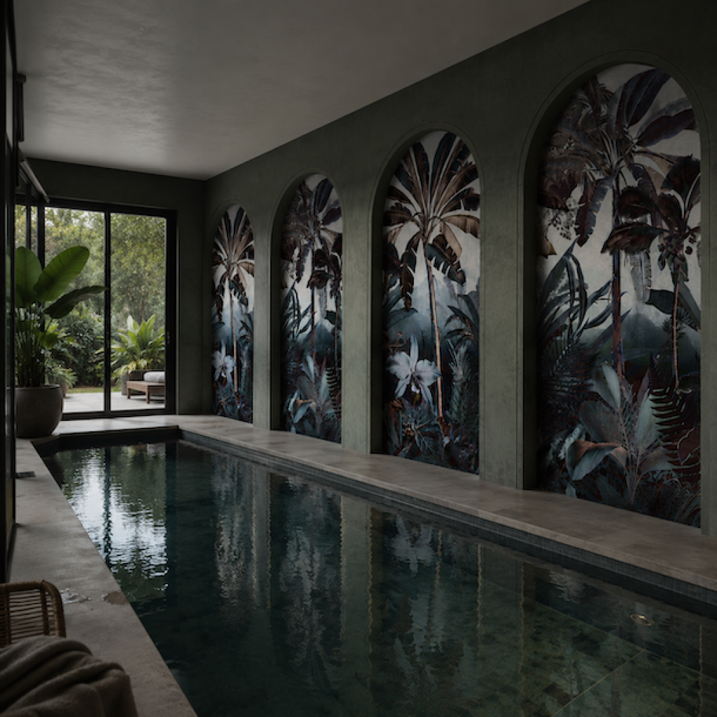 Libra Graphite Robinson – Tapeta na míru Aqua Zone
