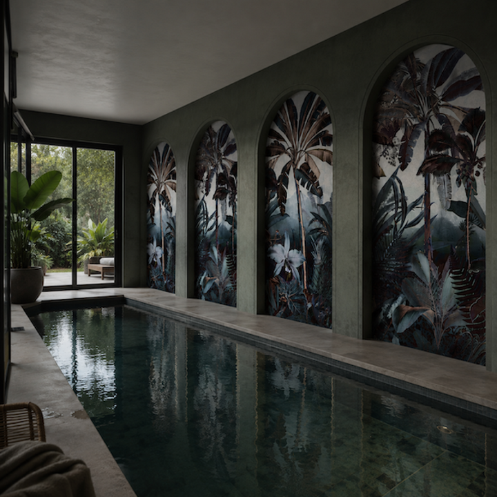 Libra Graphite Robinson – Tapeta na míru Aqua Zone