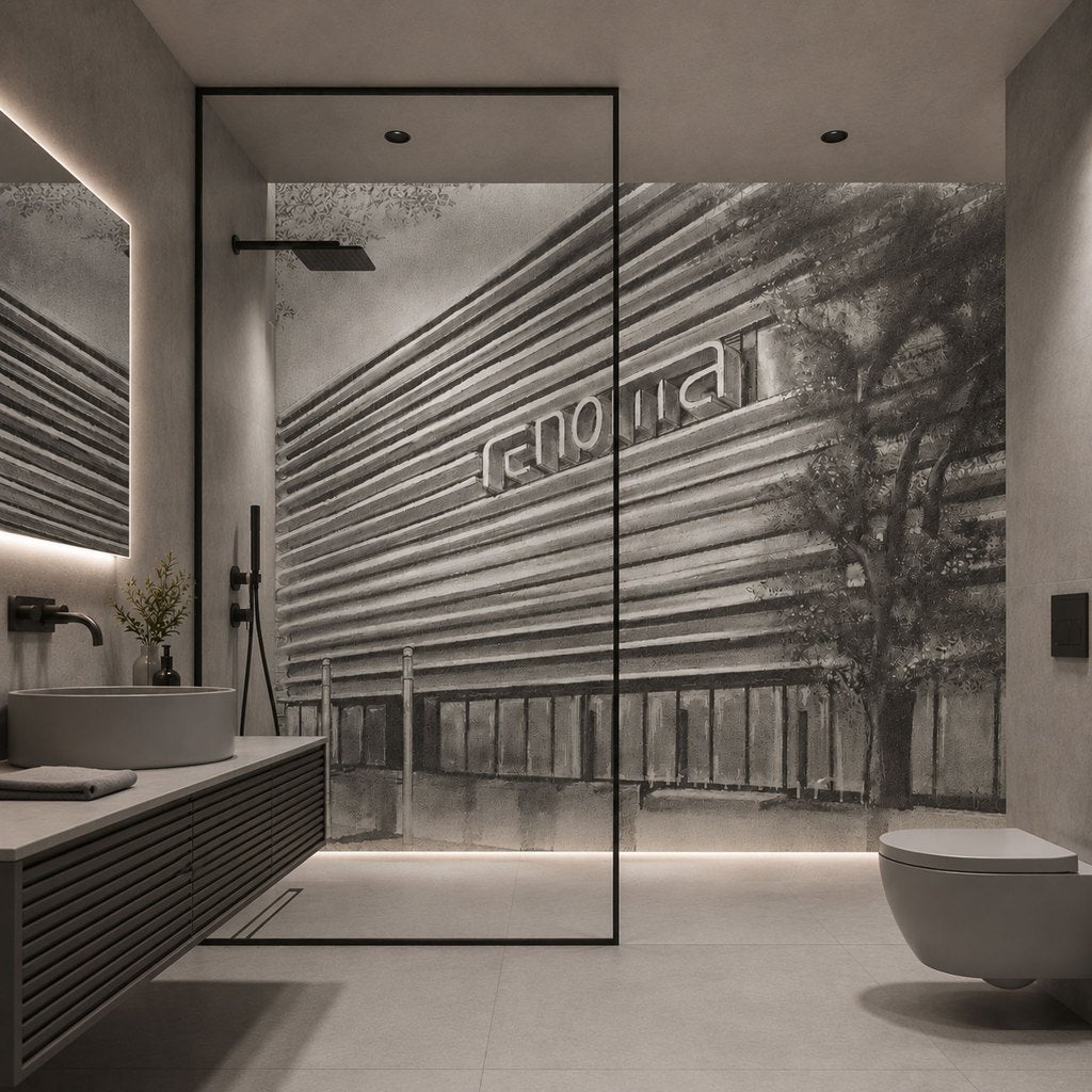 Mall B&W – Tapeta na míru Aqua Zone