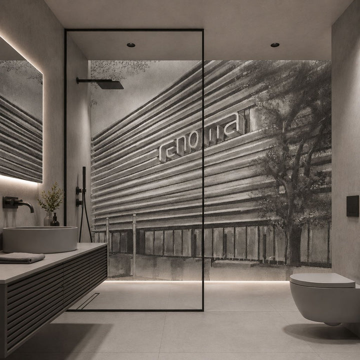 Mall B&W – Tapeta na míru Aqua Zone