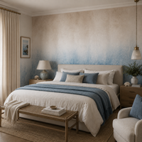 Ombre Beige&Blue – Tapeta na míru
