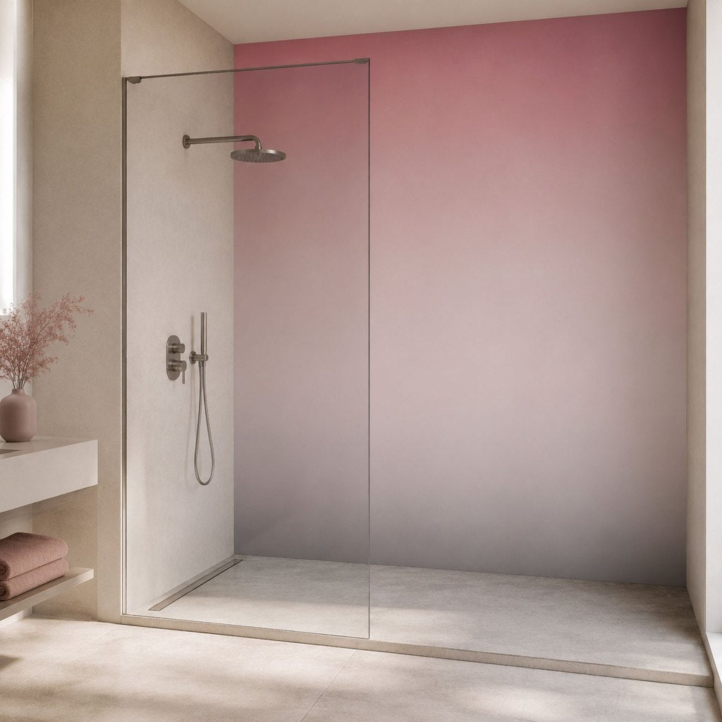 Ombre Pink&Grey – Tapeta na míru Aqua Zone