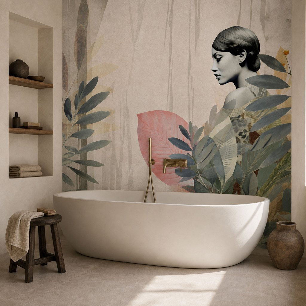 Onna Olive – Tapeta na míru Aqua Zone