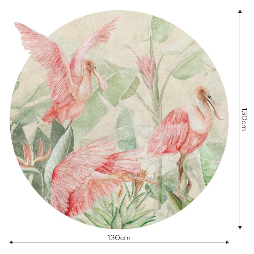 Rainforest Ajaja – Tapeta Koło Standard