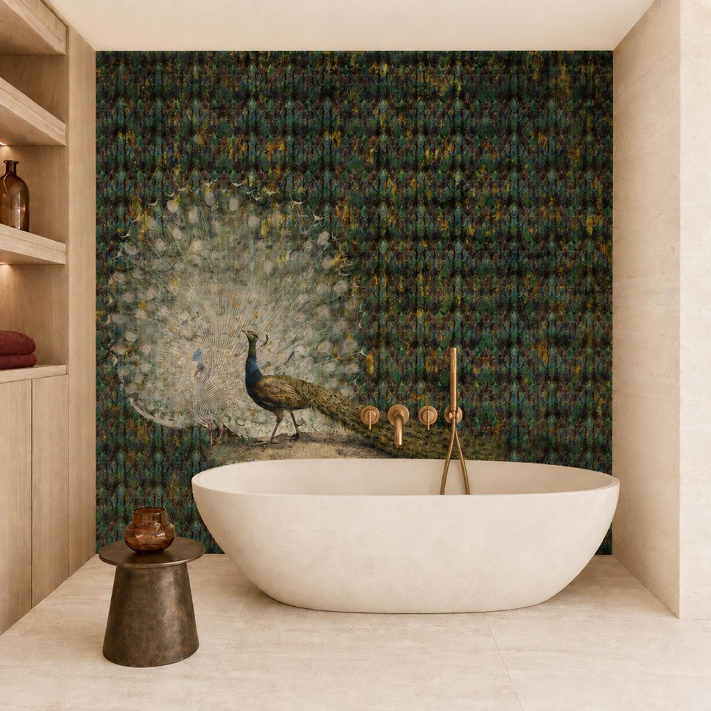Peacock – Tapeta na míru Aqua Zone