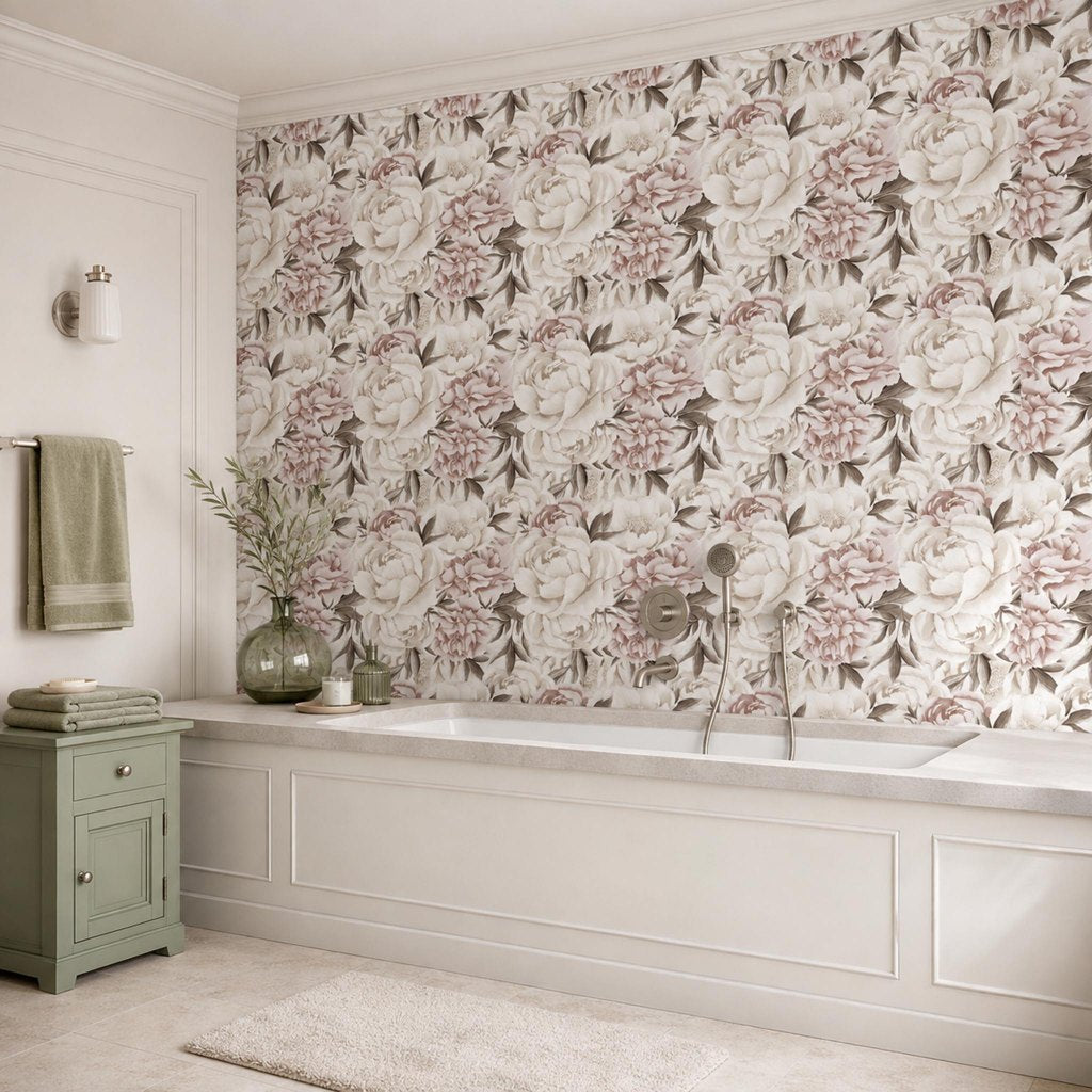Peony Saturated – Tapeta na míru Aqua Zone