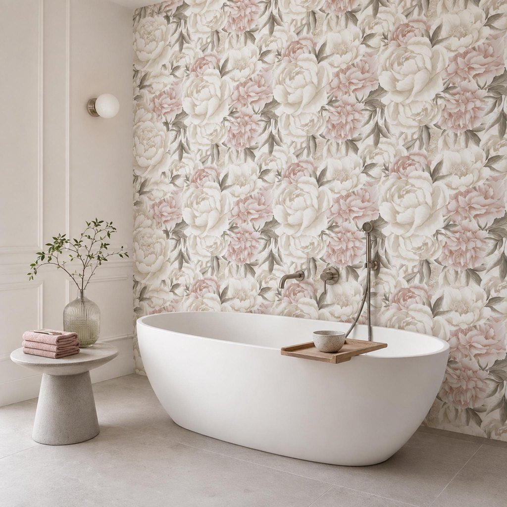 Peony Light – tapeta na míru Aqua Zone