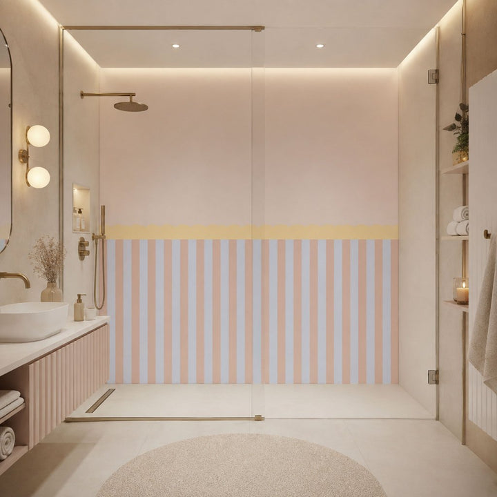Stripe Powder – Tapeta na míru Aqua Zone