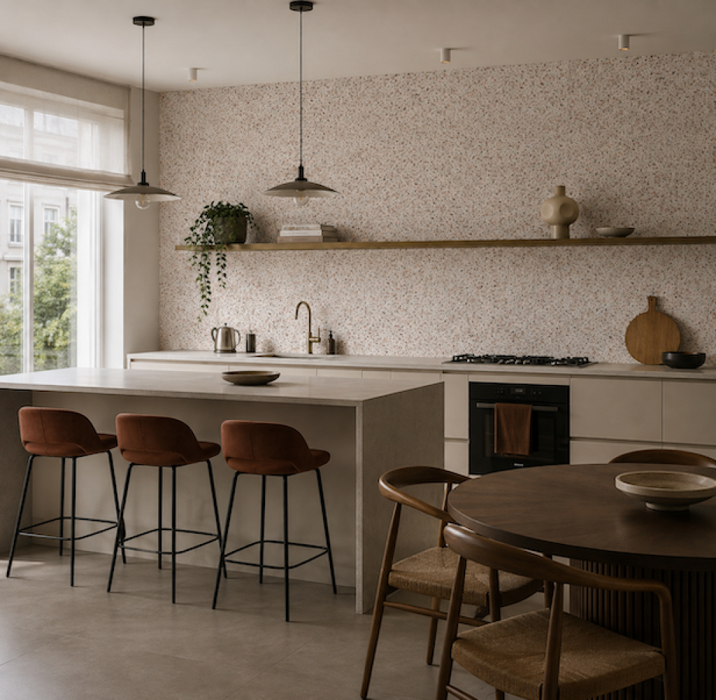 Terrazzo Rust – Custom Wallpaper