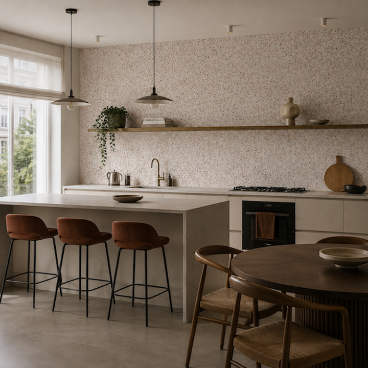 Terrazzo Rust – Custom Wallpaper
