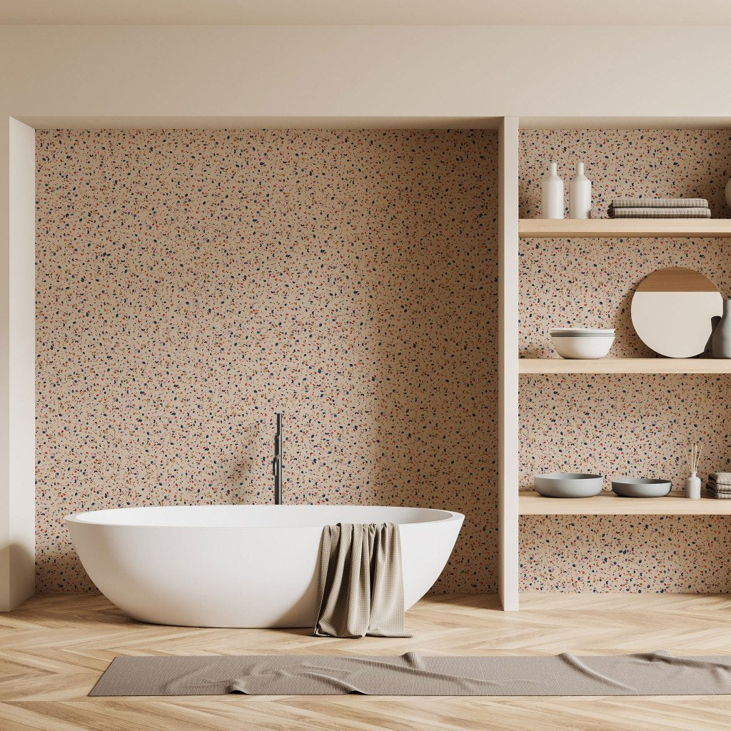 Terrazzo Pink – Tapeta na míru Aqua Zone