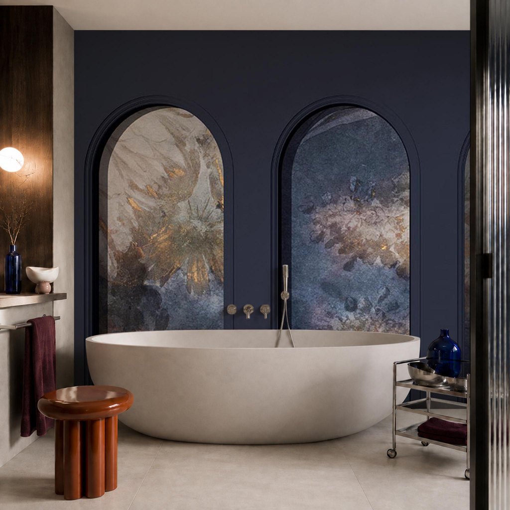 Libra Graphite Harmony Blue – Tapeta na wymiar Aqua Zone