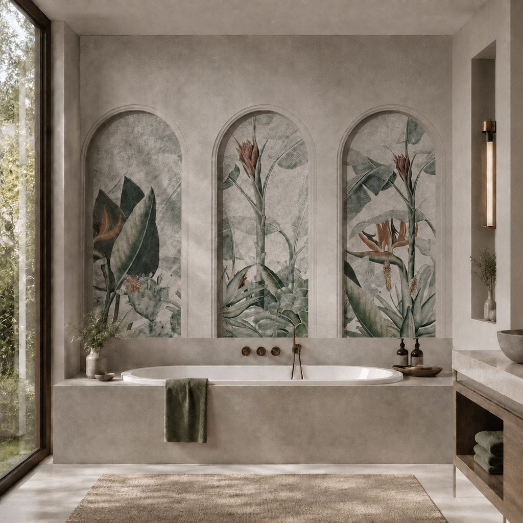 Libra Light Grey Rainforest – Tapeta na wymiar Aqua Zone