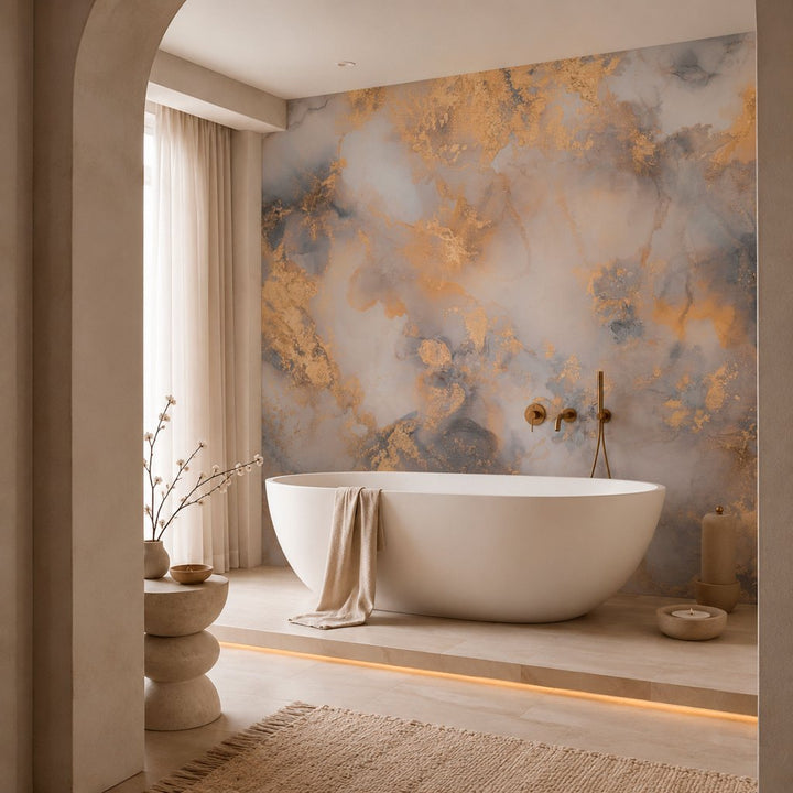 Dolce Vita Grey&Gold – Tapeta na wymiar Aqua Zone