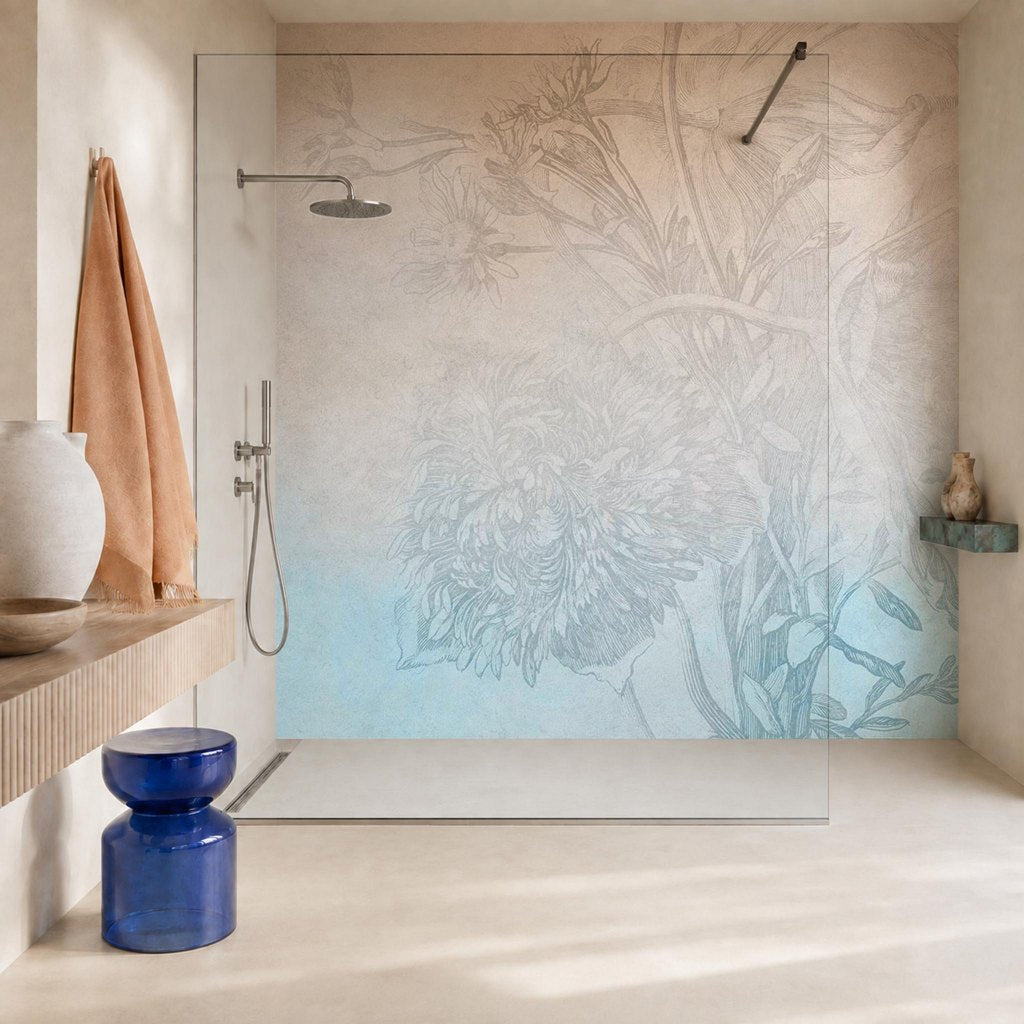 Sisal Ombre Flower – Tapeta na wymiar Aqua Zone