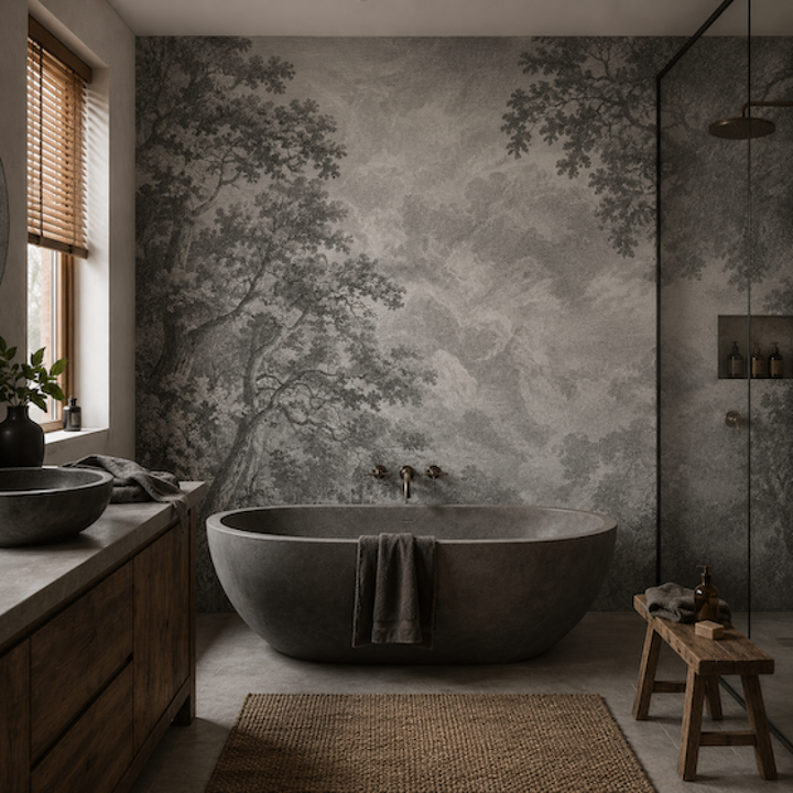 Sanctuary Grey – Tapeta na wymiar Aqua Zone