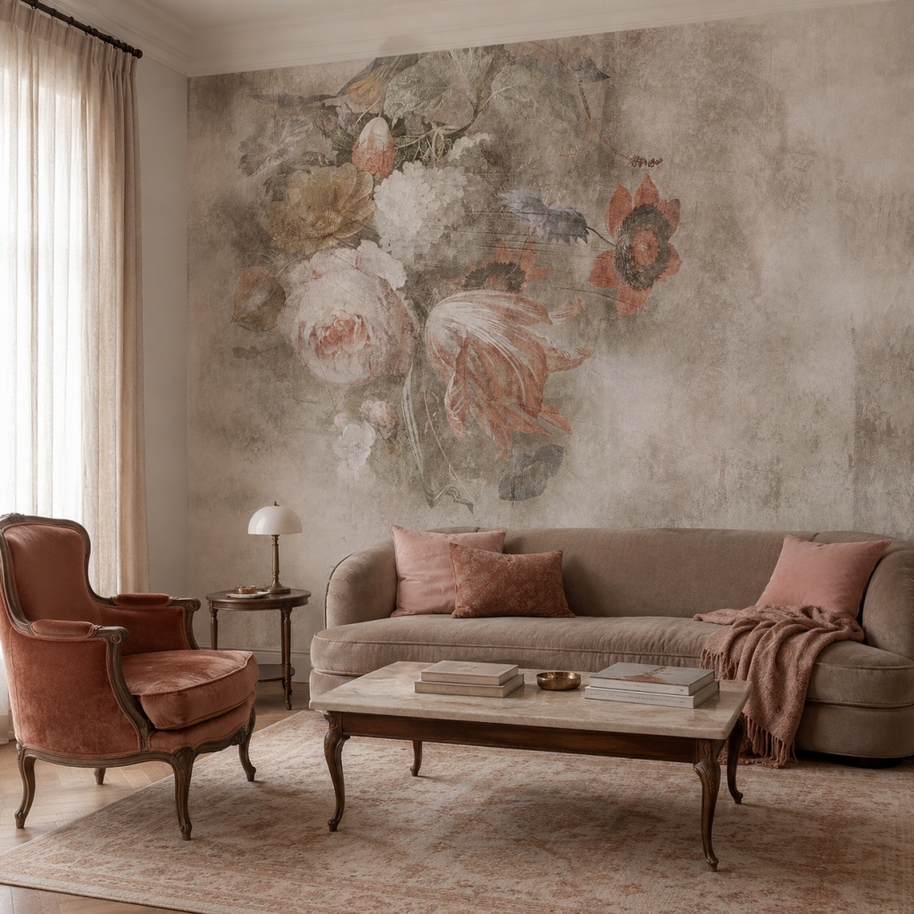 Boudoir Vintage – Tapeta na wymiar