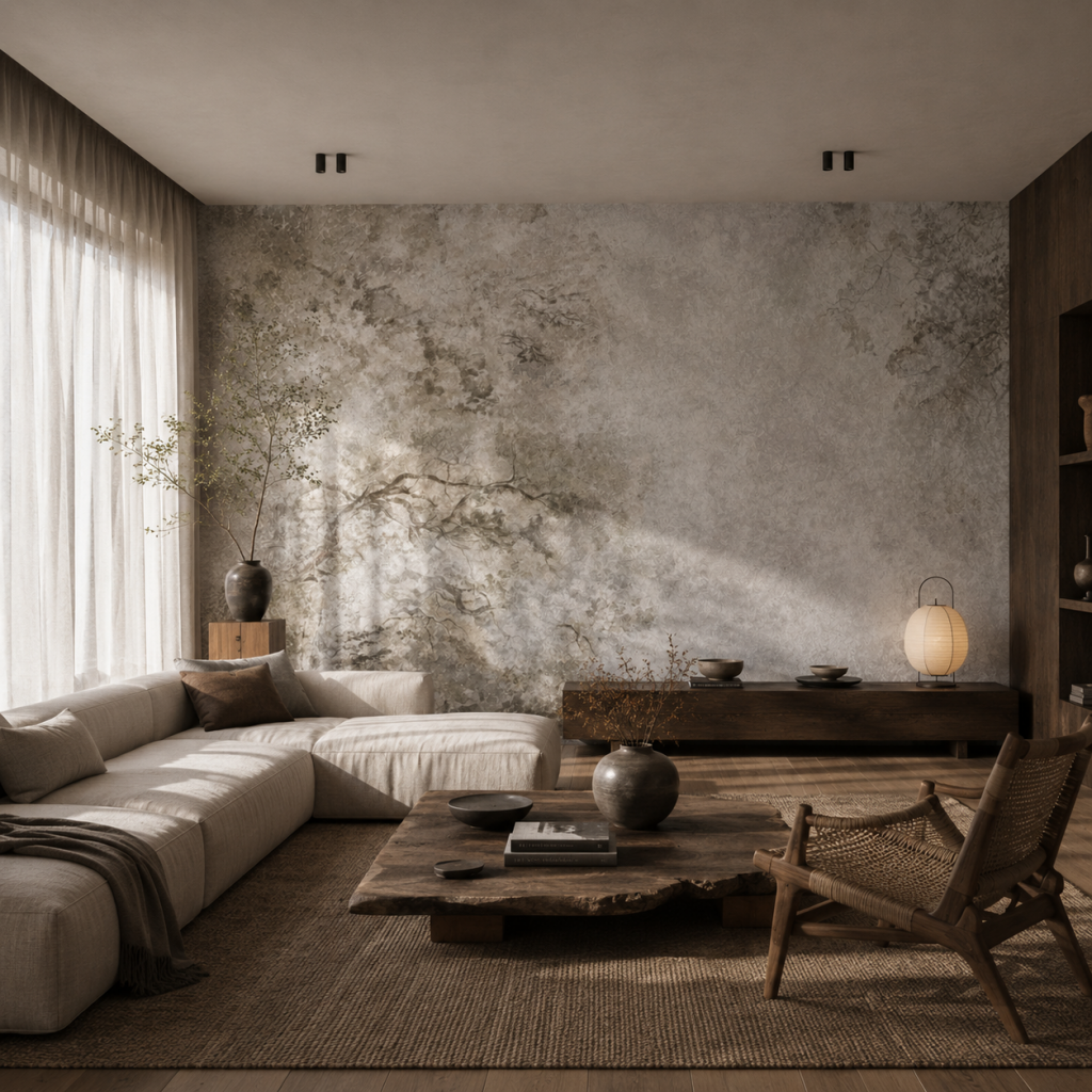 Sanctuary Beige – Tapeta na míru