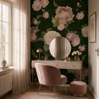 Roses Green – Tapeta na míru