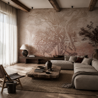 Rust Ombre Flower – Tapeta na wymiar
