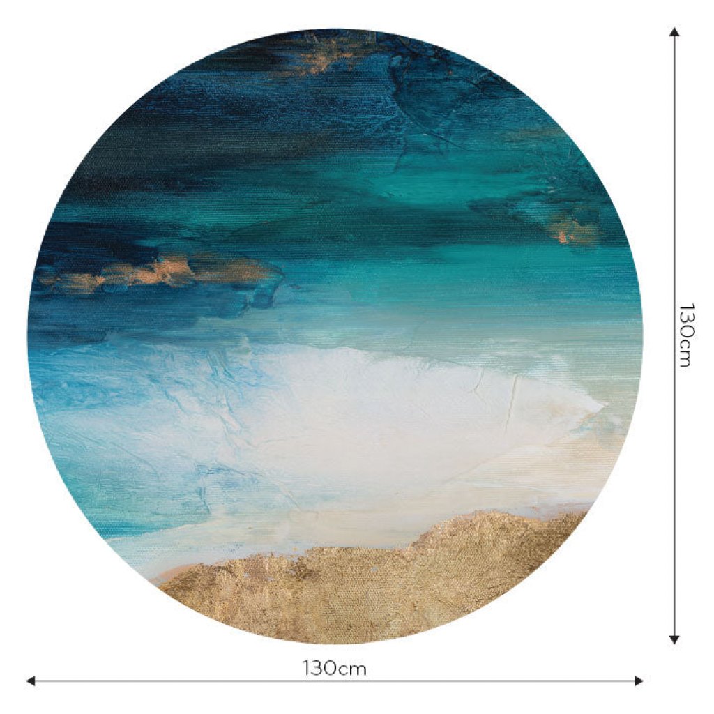 Santorini – Tapeta Koło Standard