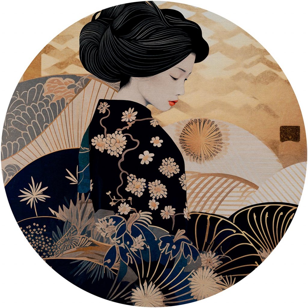 Kinui – Standard Round Wallpaper