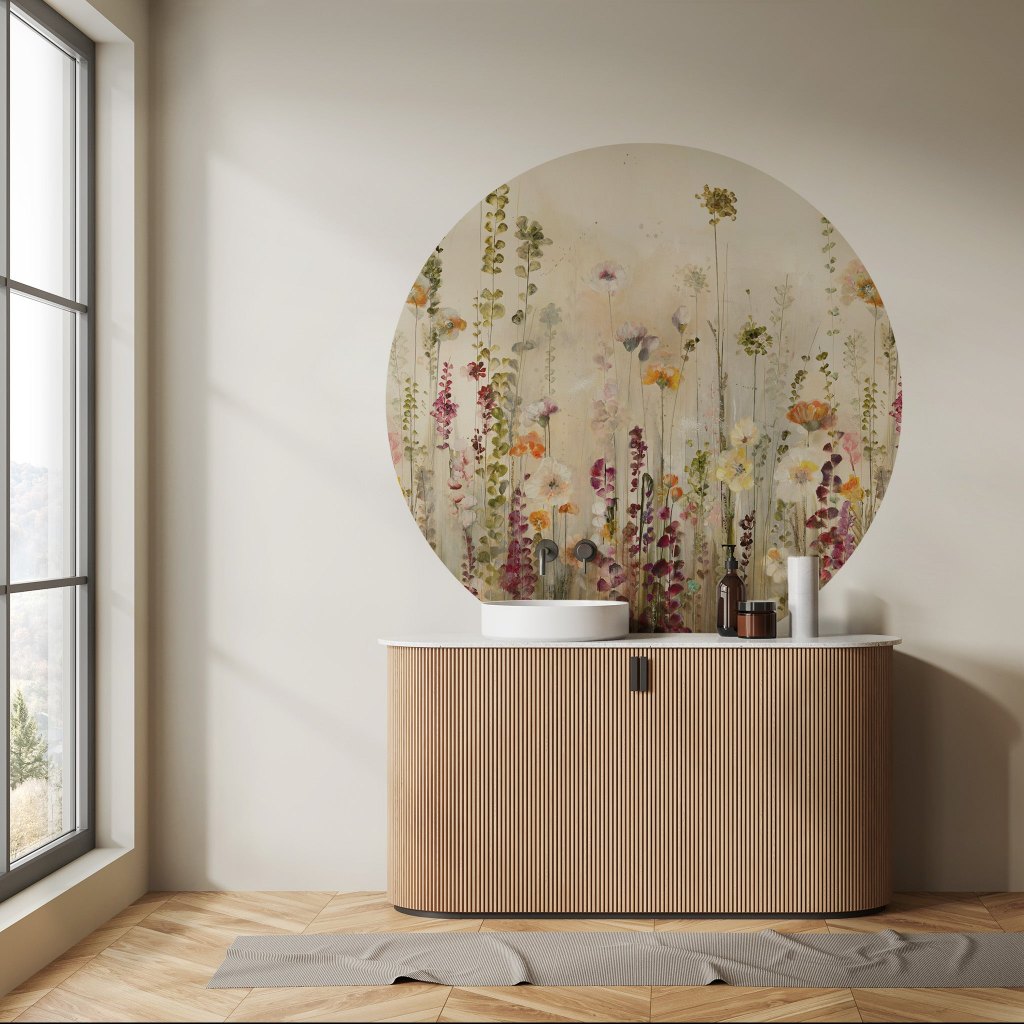 Semiramide – Standard Circle Wallpaper – Wall Art
