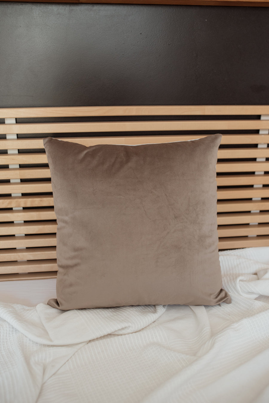 Poduszka Fog - welur - wkład IKEA 50x50 cm