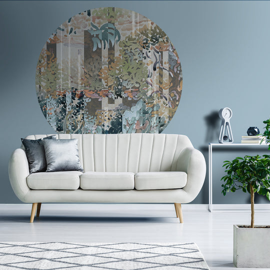 Tapeta Koło Arboretum Green WMF015G