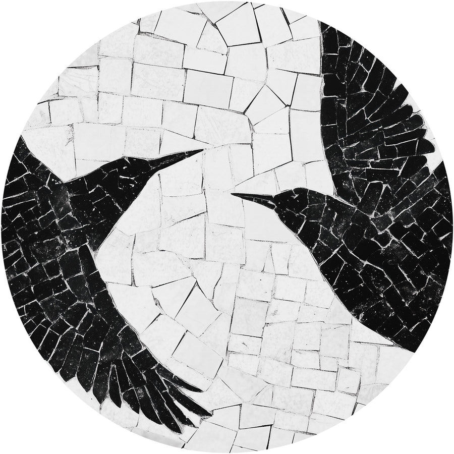 Tapeta Koło Birds