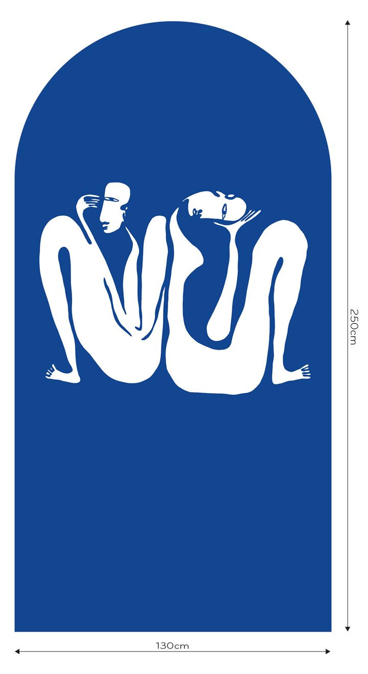 Tapeta Łuk Couple Cobalt
