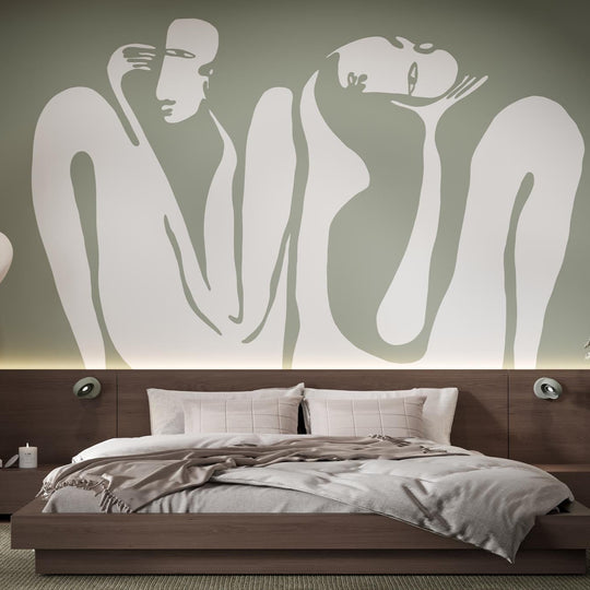 Couple Sage- Tapeta w standaryzowanych rolkach