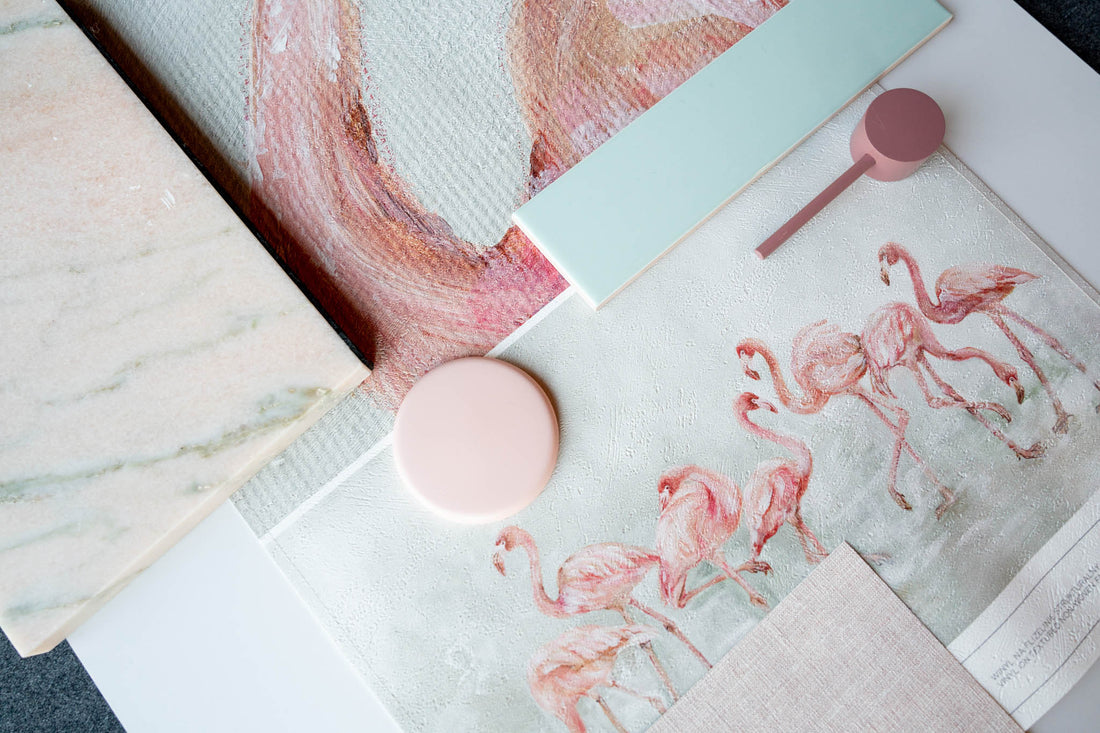 Fenico Blue – Made-to-measure Wallpaper