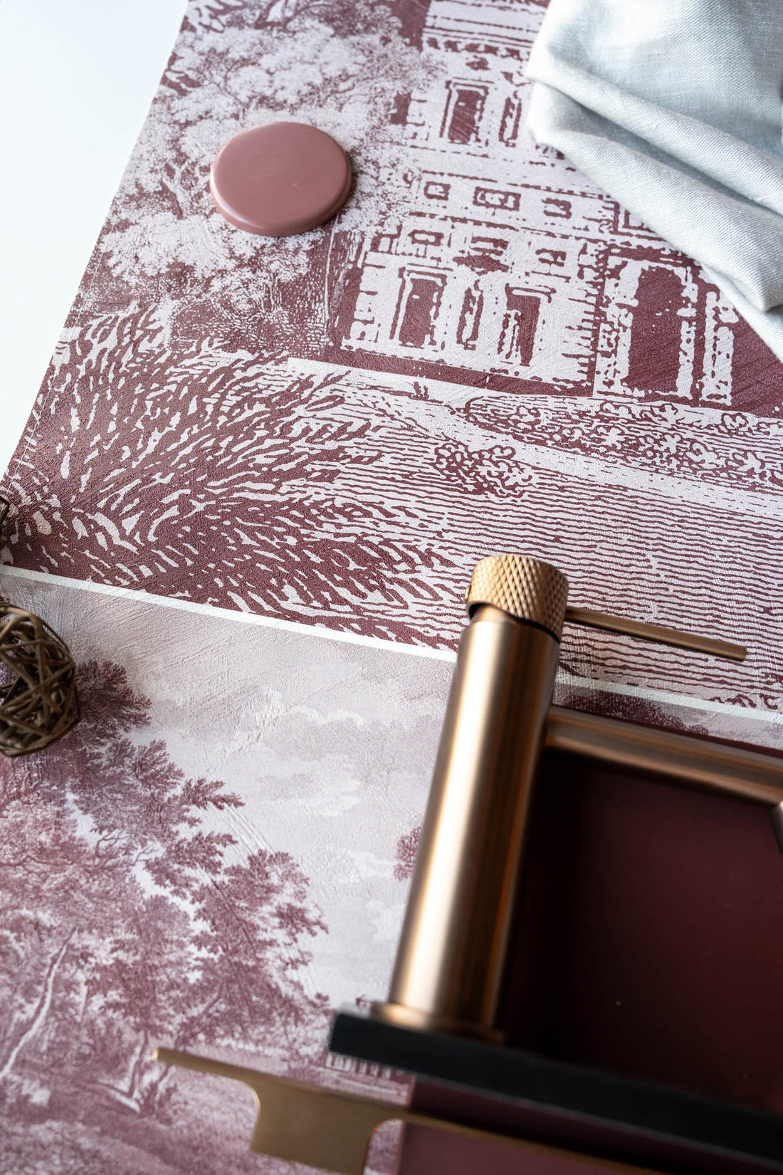Cartagine Burgundy – Tapeta na wymiar