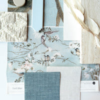 Trel Blue – Roll Wallpaper