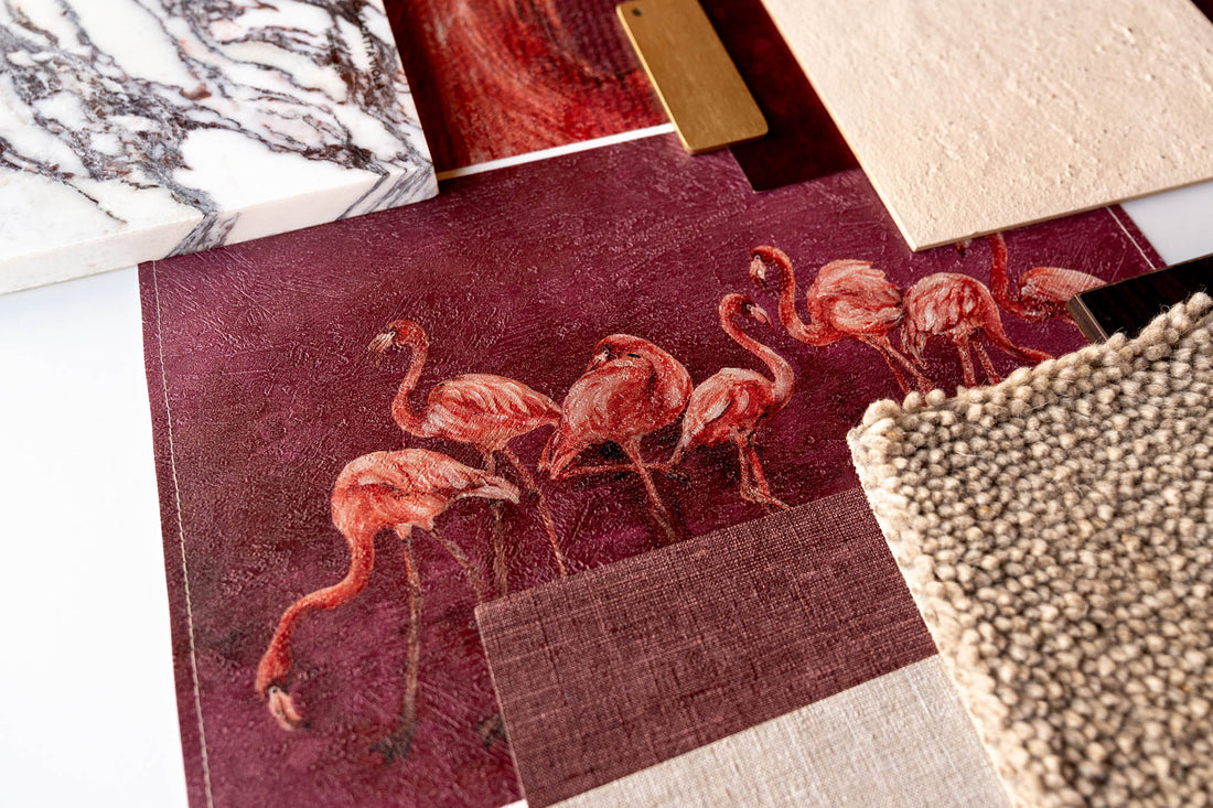Fenico Burgundy – Custom Wallpaper