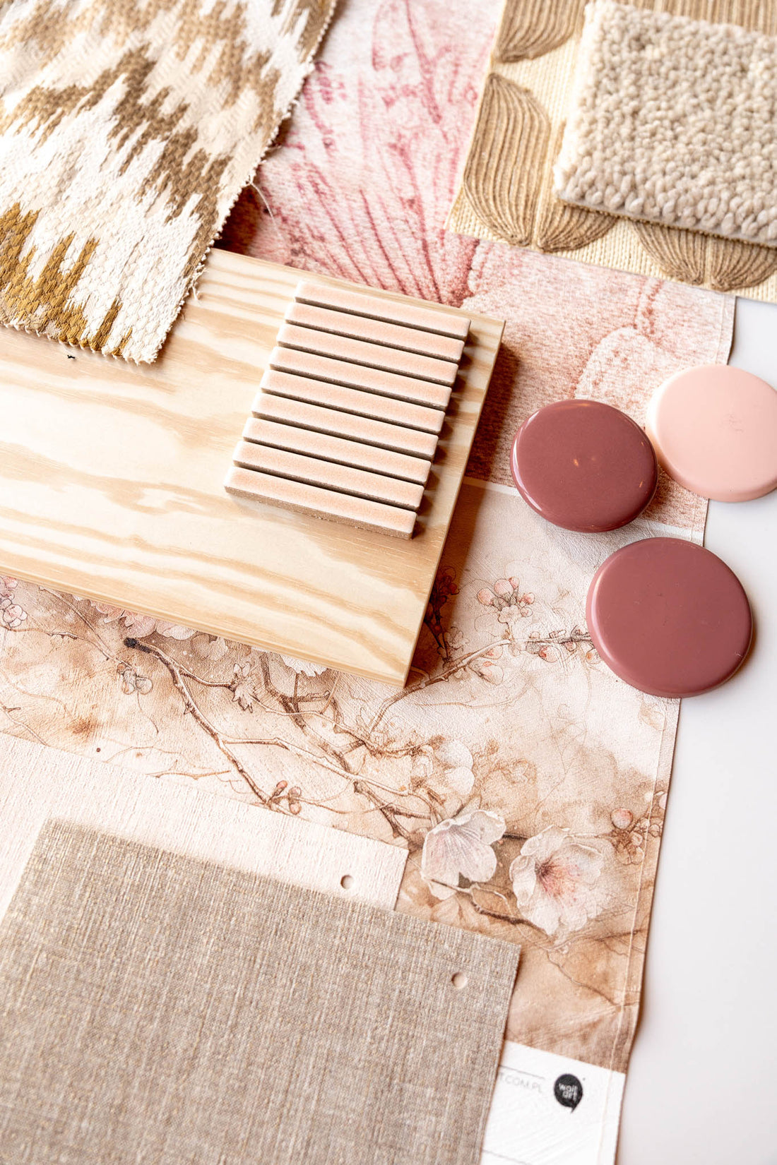 Sakura Beige – Made-to-measure Wallpaper