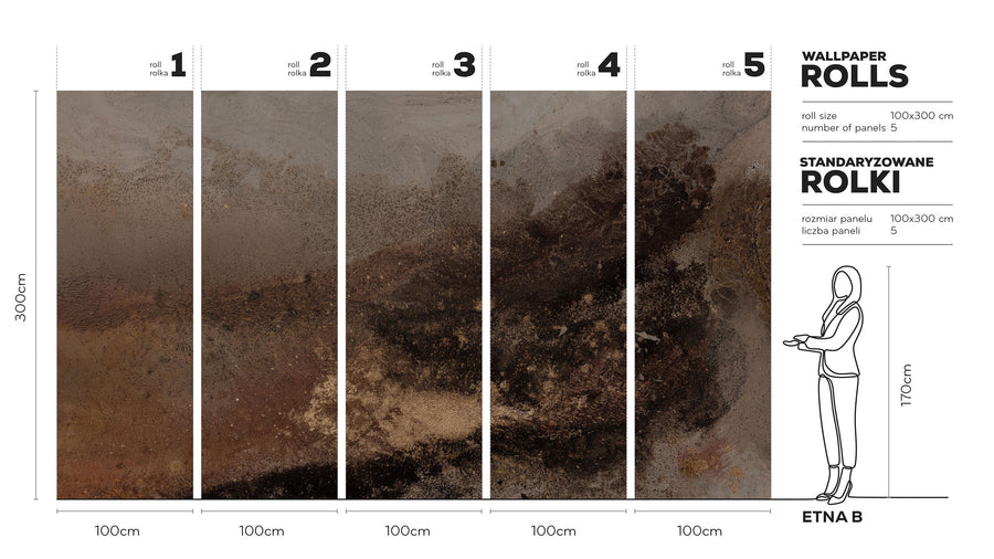 Etna B- Tapeta w standaryzowanych rolkach