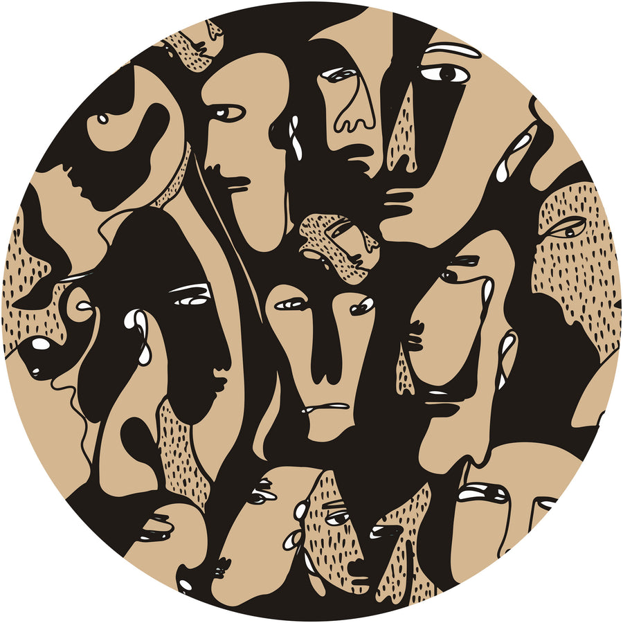 Tapeta Koło Faces