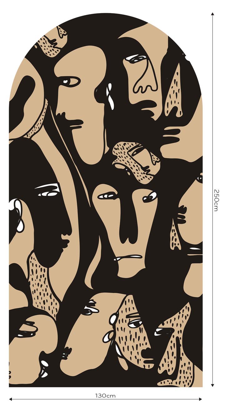 Tapeta Łuk Faces