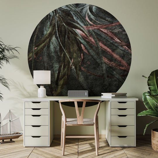 Tapeta Koło Grass Dark WMF006D