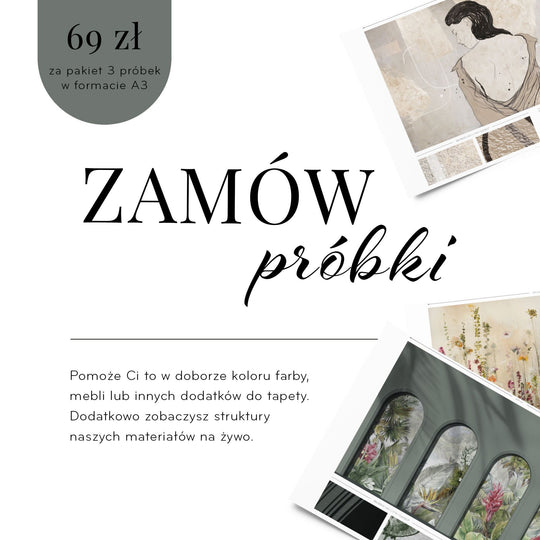 Wallpaper sample A3 set of 3 pcs