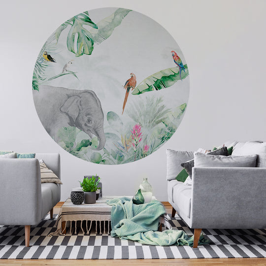 Tapeta Koło Jungle Vivid I