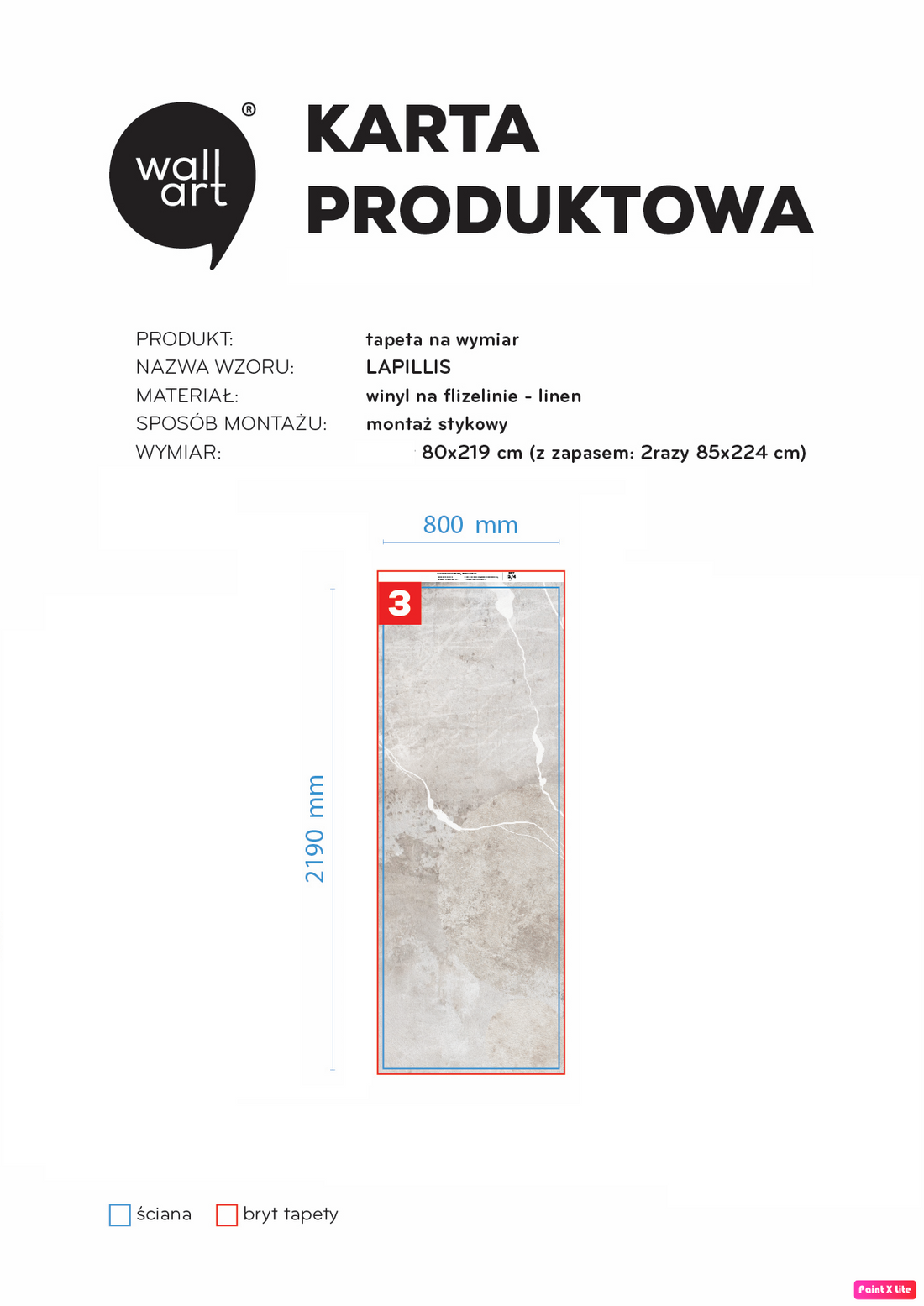 Lapillis linen 80x219